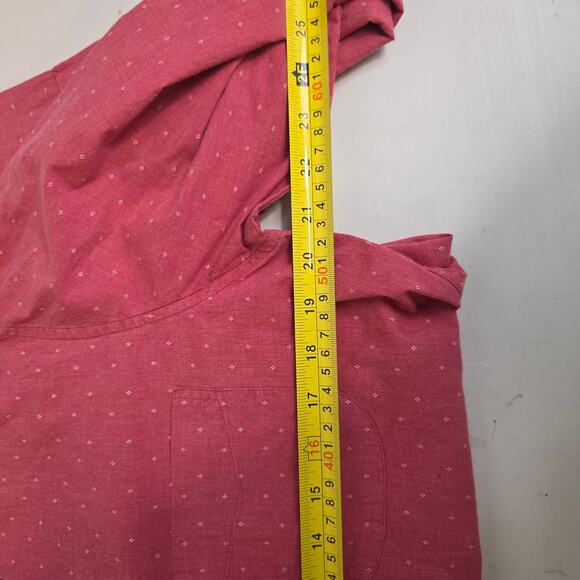 J.Crew Brick Red White Mini Marquee Print Slim Fit Long Sleeve, Mens, Large - Picture 7 of 7